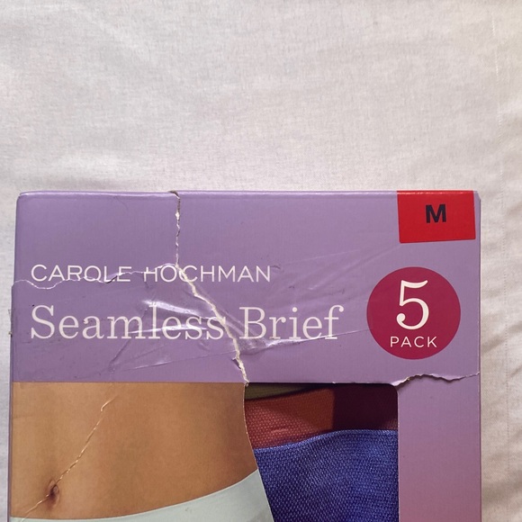 Carole Hochman Seamless Brief 5-Pack - White, Blue, Purple - Picture 2 of 7